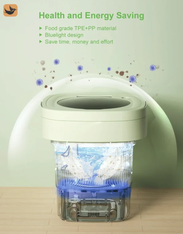 Portable Mini Washing Machine-Compact, Eco-Friendly, and Travel-ready