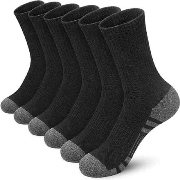 5 pairs of cotton socks in men's sports socks black and white gray long socks in sports socks comfortable and convenient