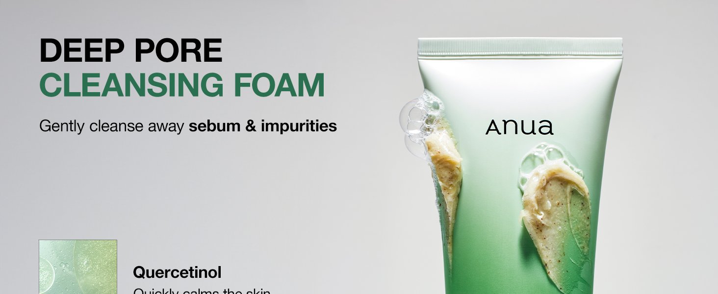 ANUA Heartleaf BHA Cleansing Foam 150ml – Korean Blackhead Remover, Pore Detox Face Wash