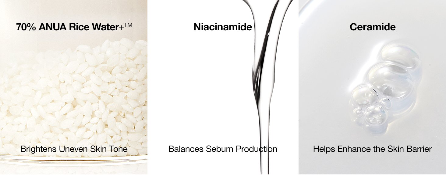 Unlock Ultimate Radiance with Korean Skincare’s Best-Kept Secret – ANUA Rice 70 Glow Milky Toner Achieve luminous glass skin the K-beauty way with this powerhouse toner packed with 70% real rice water, niacinamide, and ceramides.