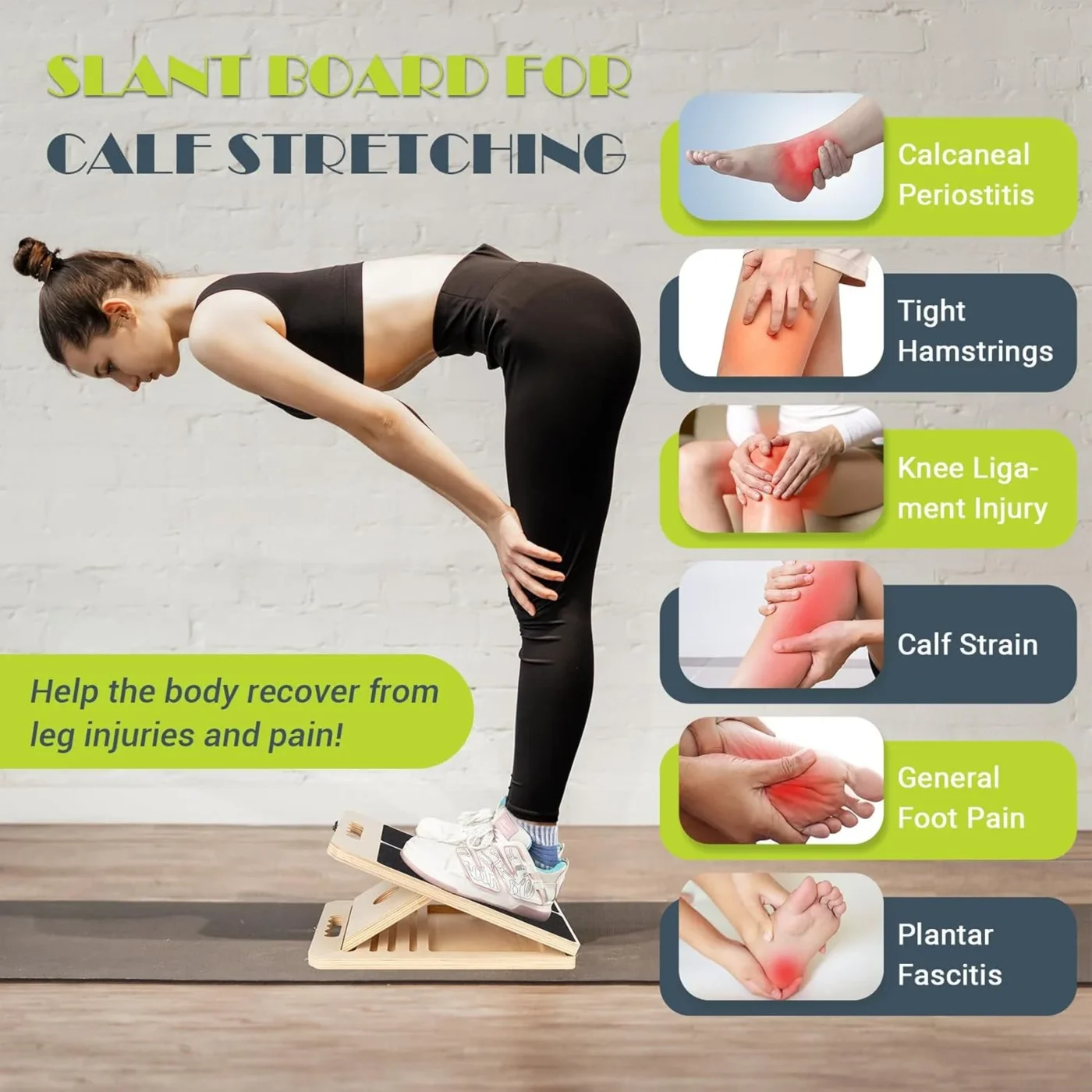 Adjustable Calf Stretch Board