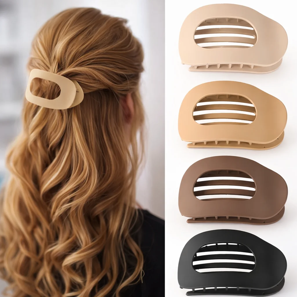 Matte Flat Hair Clips