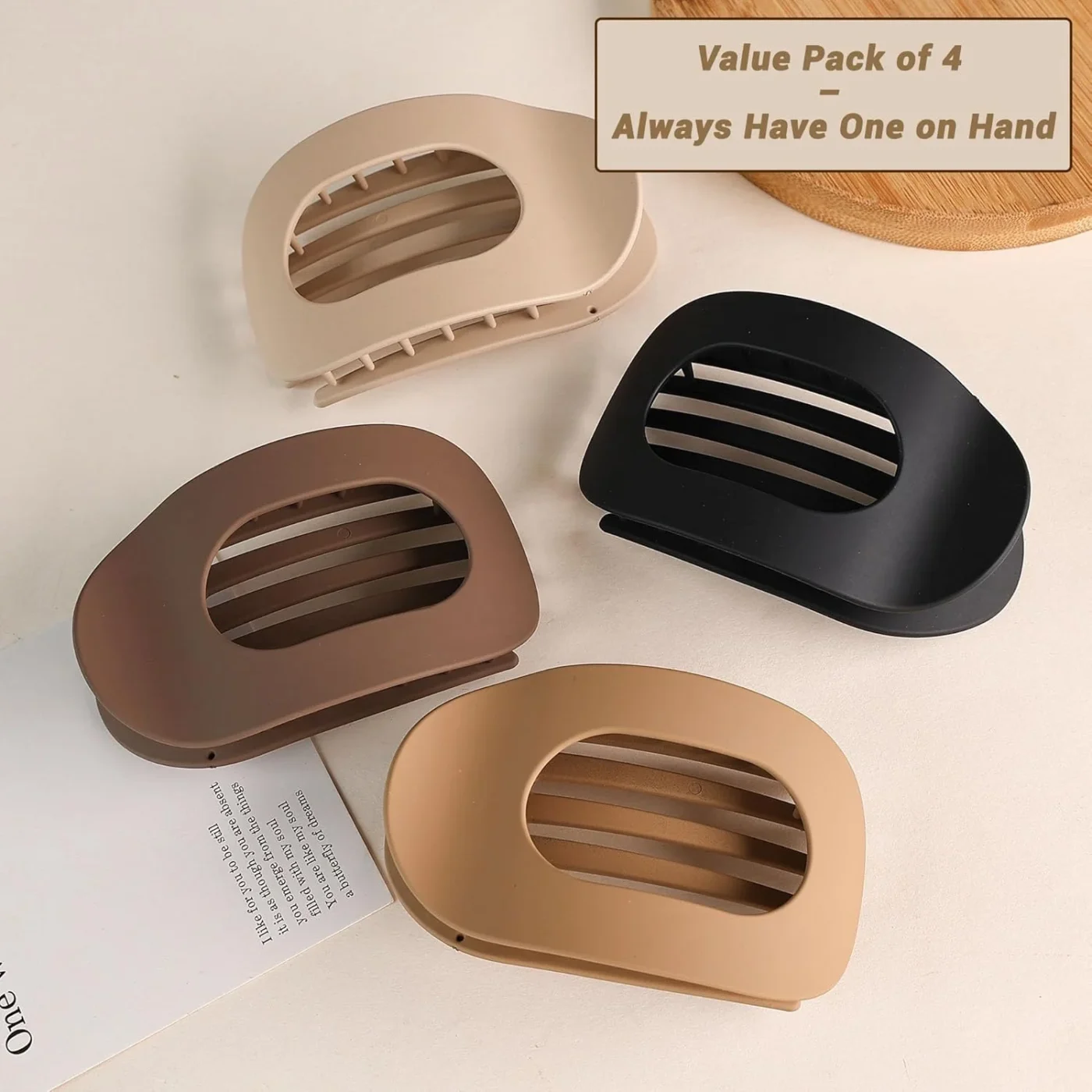 Matte Flat Hair Clips